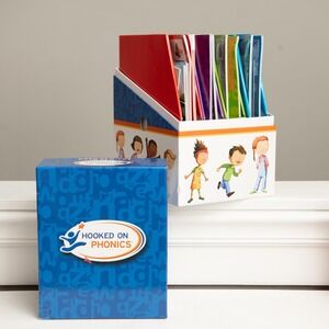 Hooked on Phonics Learn to Read Box Set Levels 1-8 Pre-K to 2nd Grade Literacy